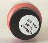 Tru-Color TCP-706 Metallic Orange 1 oz Paint Bottle
