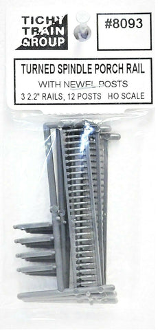 HO Scale Tichy Train Group 8093 Turned Spindle Porch Rail pkg (3)