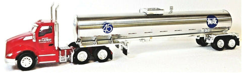 HO Scale Trucks n Stuff 70 Milkway Kenworth T680 Day Cab Tractor w/Food Tank Trailer