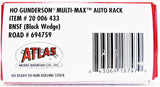 HO Scale Atlas 20006433 BNSF 694664 Gunderson Multi-Max Auto Rack w/Black Wedge