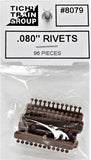 HO Scale Tichy Train Group 8079 Scale Rivet Heads .080" Diameter pkg (96)