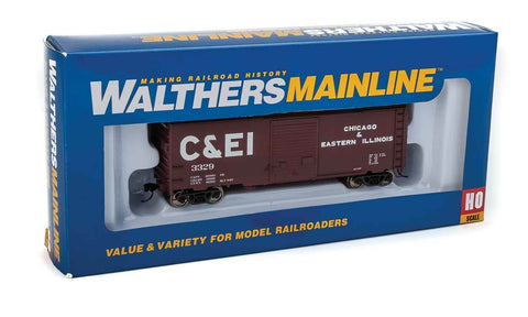 Walthers MainLine 910-2253 Chicago & Eastern Illinois 3329 40' ACF Welded Boxcar