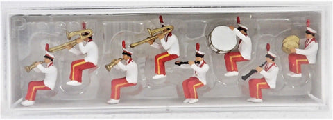 HO Scale Preiser Kg 20259 Circus Seated Band Players Figures pkg(8)