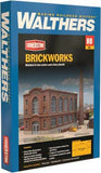 HO Scale Walthers Cornerstone 933-4102 Brickworks Building Kit