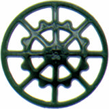 HO Scale Kadee #2040 Black Ajax Brake Wheel Freight Car Detail Parts