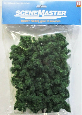 HO Scale Walthers SceneMaster 949-1184 Summer Trees 3-3/8 to 5-1/2" pkg (10)