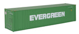 HO Scale Walthers SceneMaster 949-8202 Evergreen 40' Hi-Cube Corrugated Container w/Flat Roof