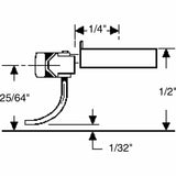 HO Scale Kadee #145 Whisker Metal Couplers w/Short 1/4" Overset Shank (2) pr