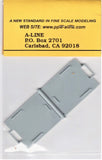 HO Scale A Line Product 50110 Roll-Up 96" Wide Semi-Trailer Doors pkg (2)