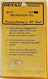 HO Scale Details West HB-176 Hood-Side Mount Bells pkg (2)