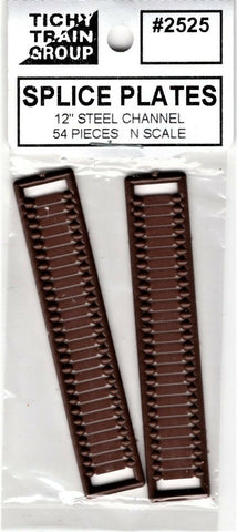 N Scale Tichy Train Group 2525 Rust Colored Splice Plates pkg (54)