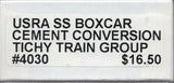 HO Scale Tichy Train Group 4030 Covered Hopper Cement Service Conversion Kit