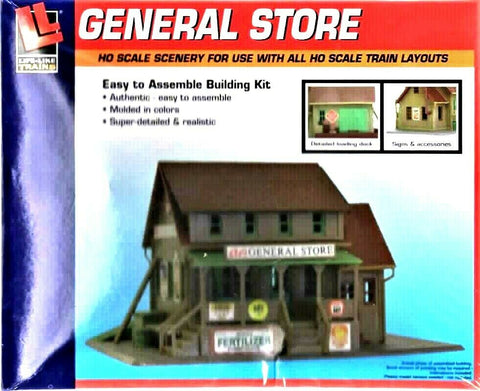 HO Scale Walthers Life-Like 433-1351 General Store Building Kit