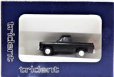 HO Scale Trident Miniatures 90002S Black Chevrolet 4-Wheel Drive Pick-Up Truck