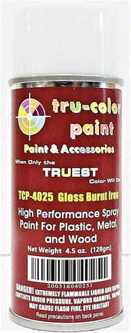 Tru-Color TCP-4025 Gloss Burnt Iron Aerosol Spray Paint 4.5 oz 135mL Can