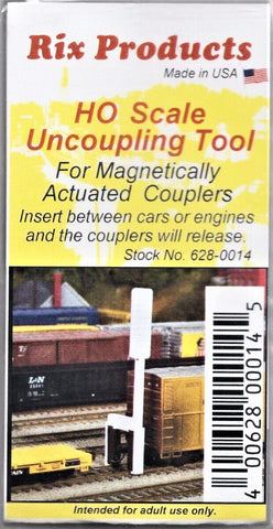 HO Scale Rix Products 628-0014 "Rix Sticker" Magnetic Uncoupling Tool