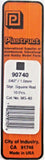 Plastruct 90740 MS-40 Styrene Square Rod .040" (10) pcs