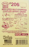 HO Scale Kadee #206 Insulated Multi-Purpose Coupler Height Gauge