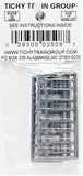 N Scale Tichy Train Group 2508 6/6 Double Hung Window pkg (12)
