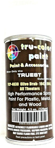 Tru-Color TCP-4030 Matte Olive Drab 1942-44 Aerosol Spray Paint 4.5oz 135mL Can