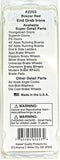 HO Scale Kadee #2253 End Grab Irons Boxcar Red Freight Car Detail Parts (4) pr