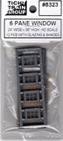 HO Scale Tichy Train Group 8323 25 x 36" 6-Pane Lite Window pkg (12)