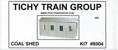 HO Scale Tichy Train Group 8004 Cast Concrete Coal Dump Covering Shed Kit
