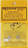 HO Scale Details West SA-124 Spark Arrestors "Super" Nonlifting Type pkg (2)