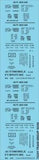 HO Scale Tichy Train 10350 Black Auto/Furniture 40' & 50' Boxcar Data Decal Set