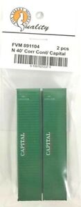 N Scale Fox Valley Models 891104 40' Capital Corrugated Container 2 pack