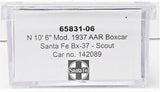 N Scale intermountain 65831-06 Santa Fe 142089 Bx-37."Scout" AAR 40' Boxcar
