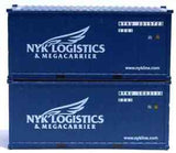 N Scale Jacksonville Terminal 205314 NYK Line Large Logo 20' Corrugated-Side Container