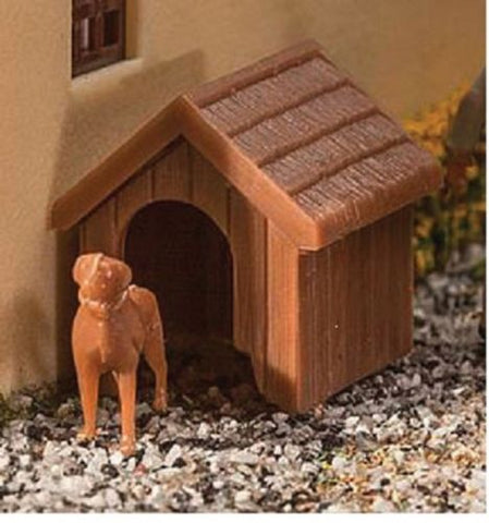 HO Scale Walthers SceneMaster 949-4147 Dog & Kennel/Doghouse