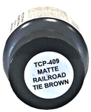 Tru-Color TCP-409 Matte Railroad Tie Brown 1 oz Paint Bottle