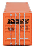 HO Scale Walthers SceneMaster 949-8508 Schneider National 53' Singamas Corrugated Side Container