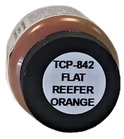 Reefer Color Tru-Color TCP-842 Brushable Flat Reefer Orange 1 oz Paint Bottle ...