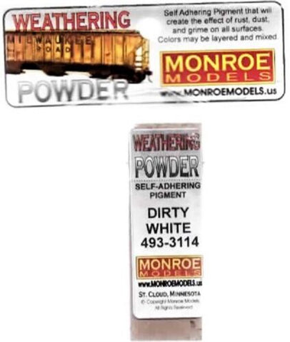 Monroe Models 3114 Dirty White Weathering Powder/Chalk 1oz 29.6ml