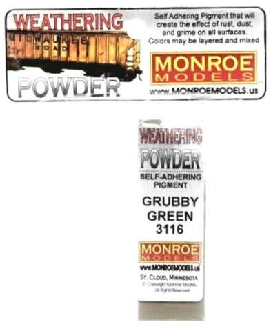 Monroe Models 3116 Grubby Green Weathering Powder/Chalk 1oz 29.6ml