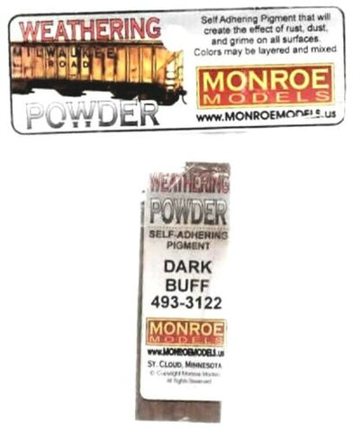 Monroe Models 3122 Dark Buff Weathering Powder/Chalk 1oz 29.6ml