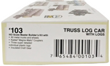 HO Scale Kadee #103 Truss Log Car with Logs Kit