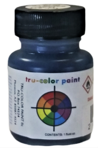 Tru-Color TCP-834 Brushable Flat ATSF Santa Fe Blue 1 oz Paint Bottle