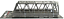 N Scale Kato Unitrack 20-437 Silver Double Track Truss Bridge 248mm 9-3/4" Long