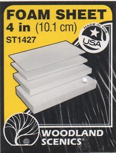 Woodland Scenics ST1427 Sub Terrain System 4 in (10.1 cm) Foam Sheet